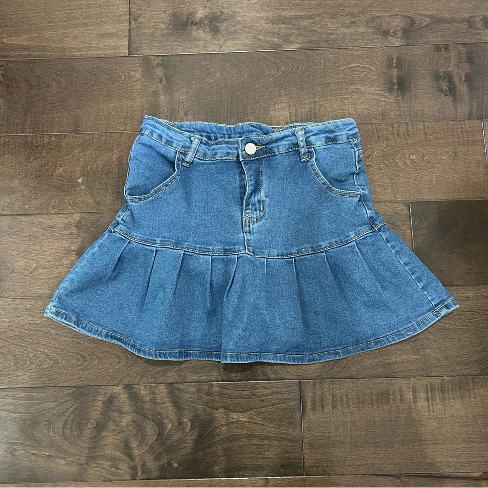 Mini Blue Denim Skirt